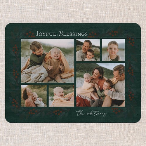 Green Religious Holiday Card