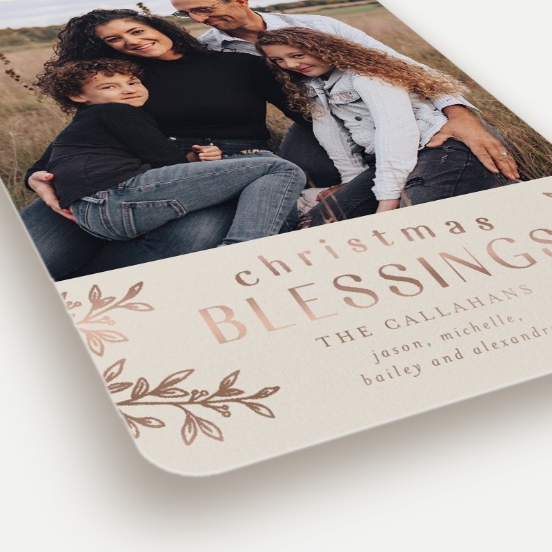 Foliage Frame Holiday Card