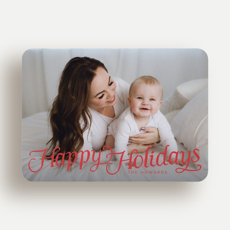 Swirled Merry Holiday Card
