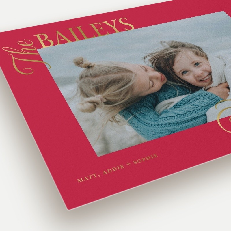 Bold Clipped Holiday Card