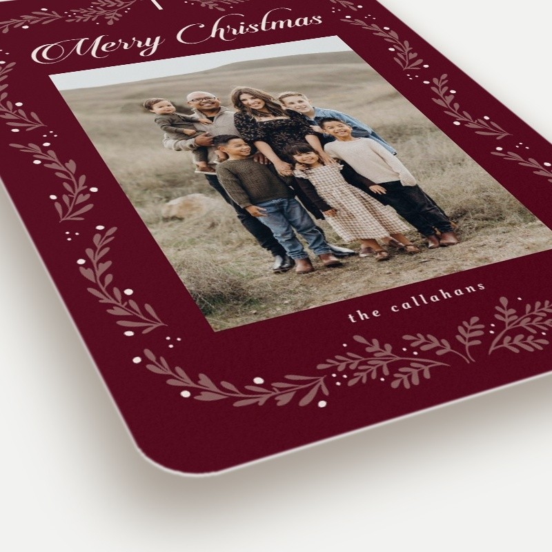Faith Botanical Religious Christmas Card
