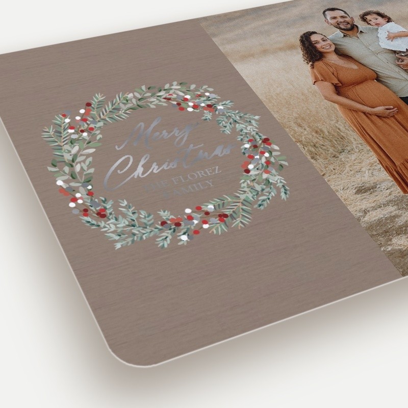 Berry Wreath Holiday Card