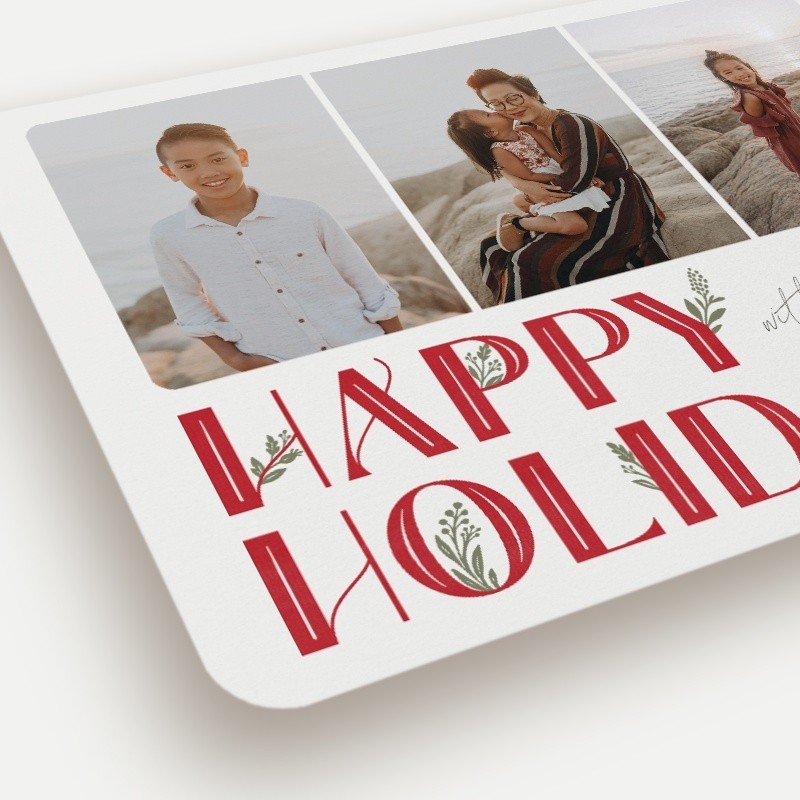 Deco Botanical Holiday Card
