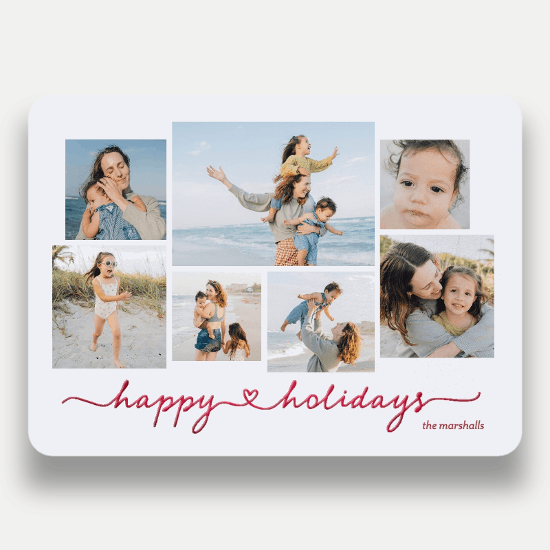 Script Joy Holiday Card