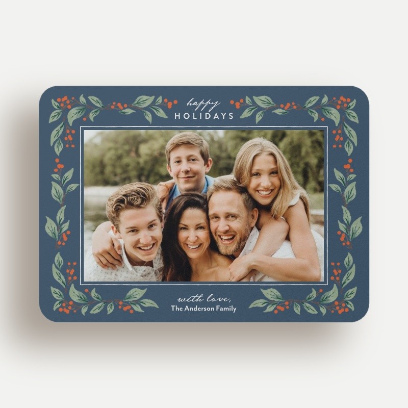 Botanical Border Holiday Card