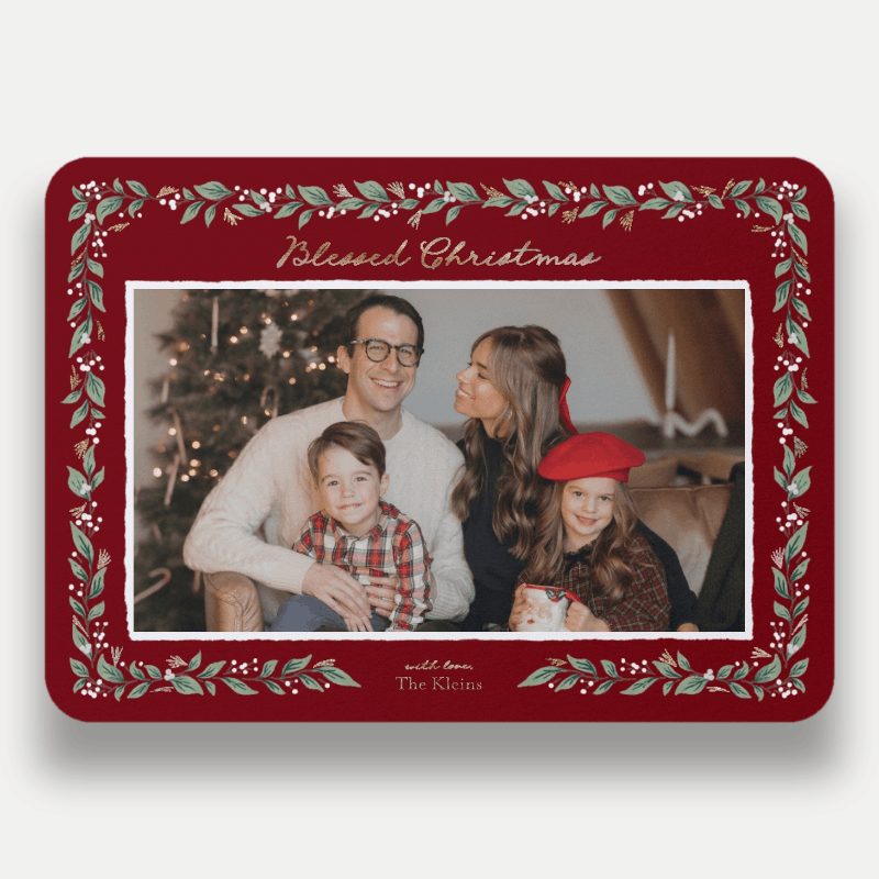 Botanical Frame Holiday Card