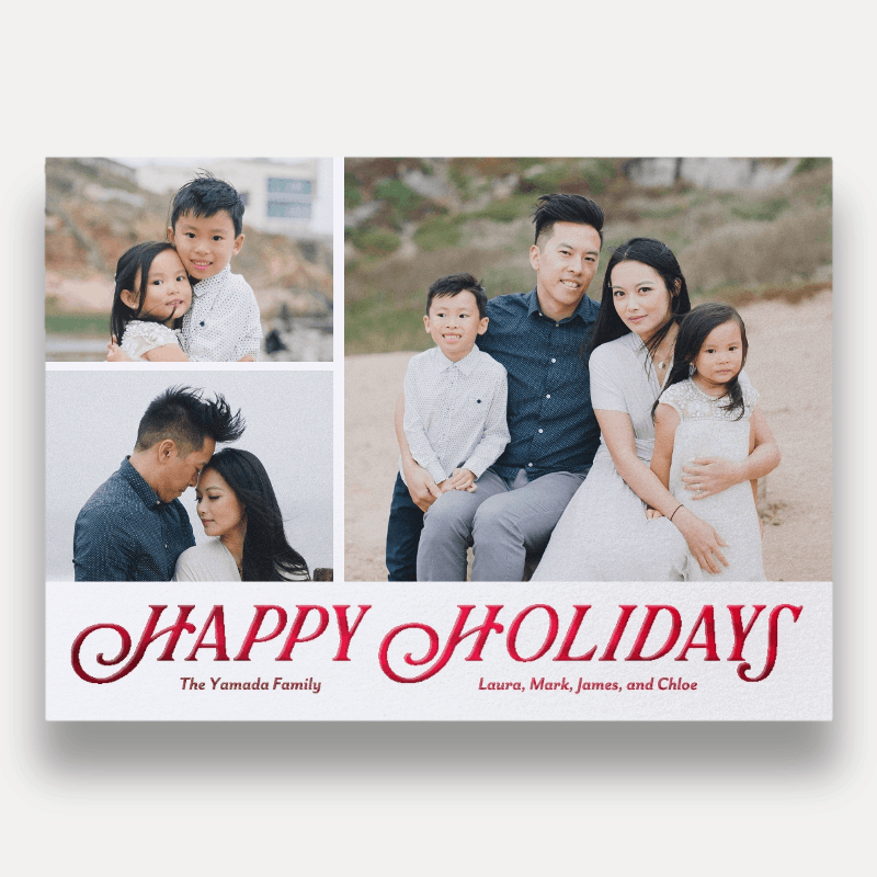 Classic Serif Holiday Card