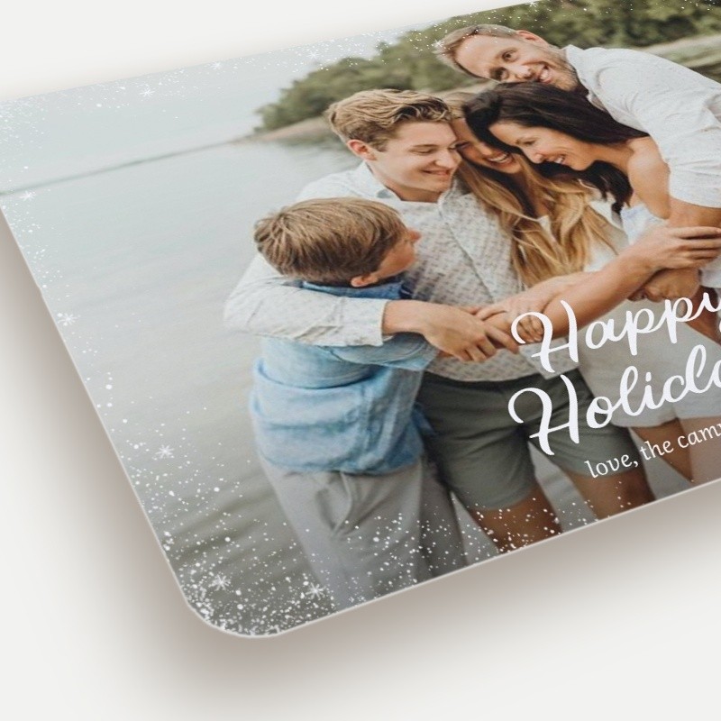 Sparkle Script Holiday Card