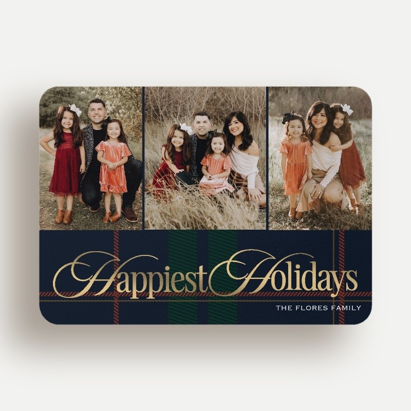 Preppy Plaid Holiday Card