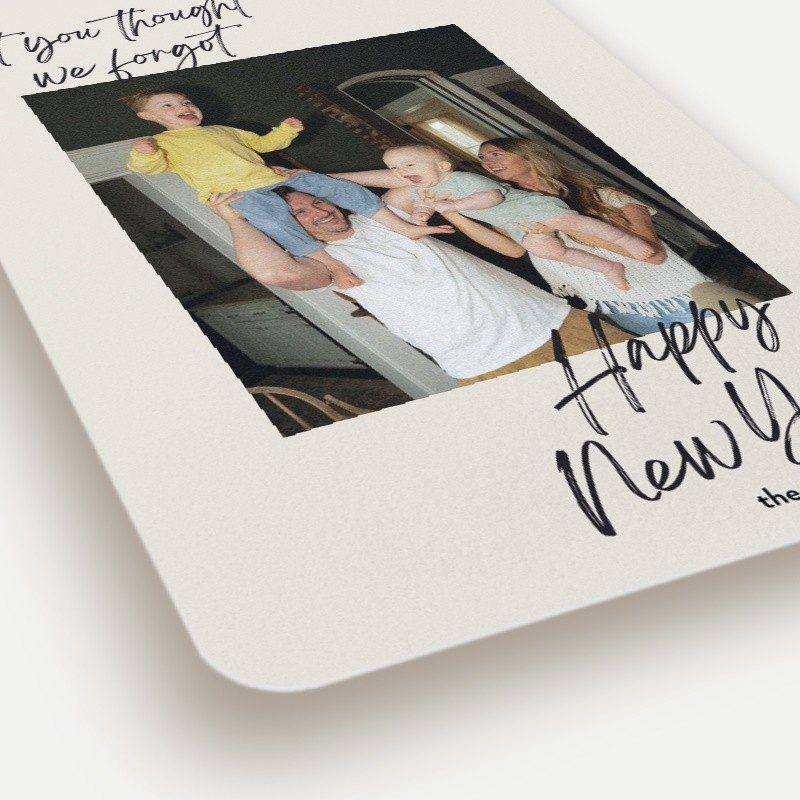 Playful Script New Year's Card