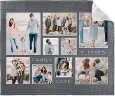 Family Love Blessed Collage