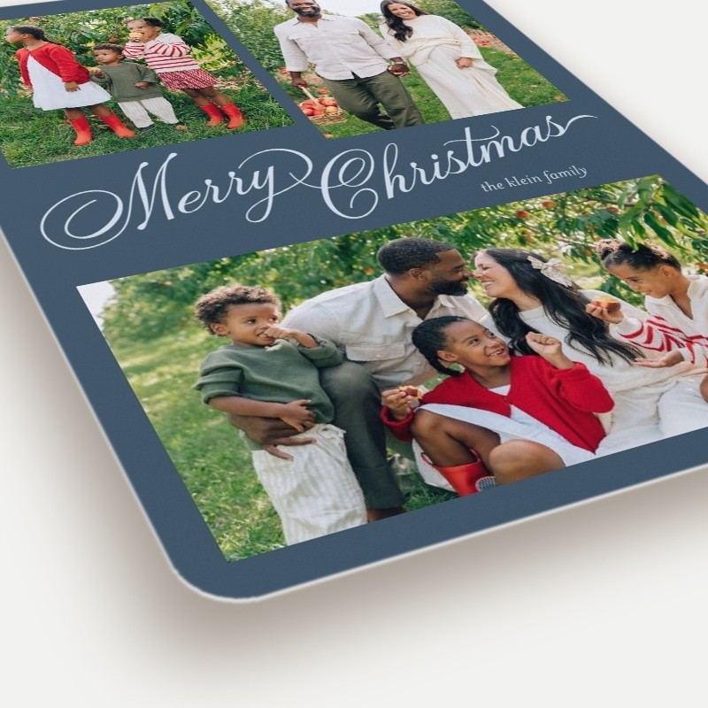 Script Collage Holiday Card