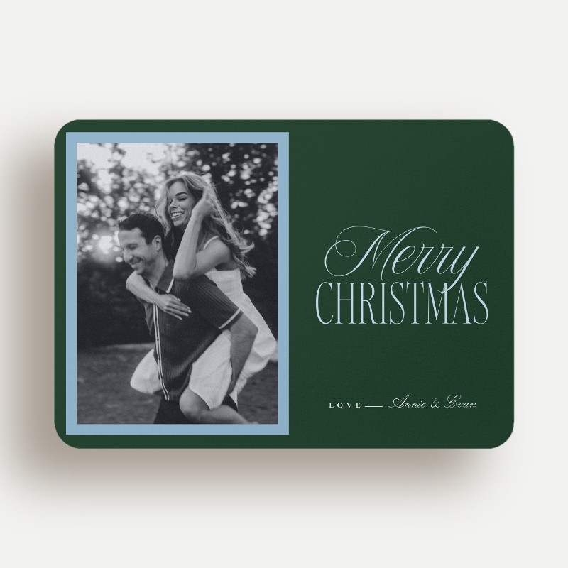 Script Serif Holiday Card