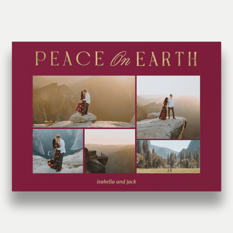 Luminous Peace Religious Christmas Card