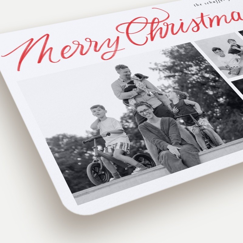 Brushed Merry Holiday Card