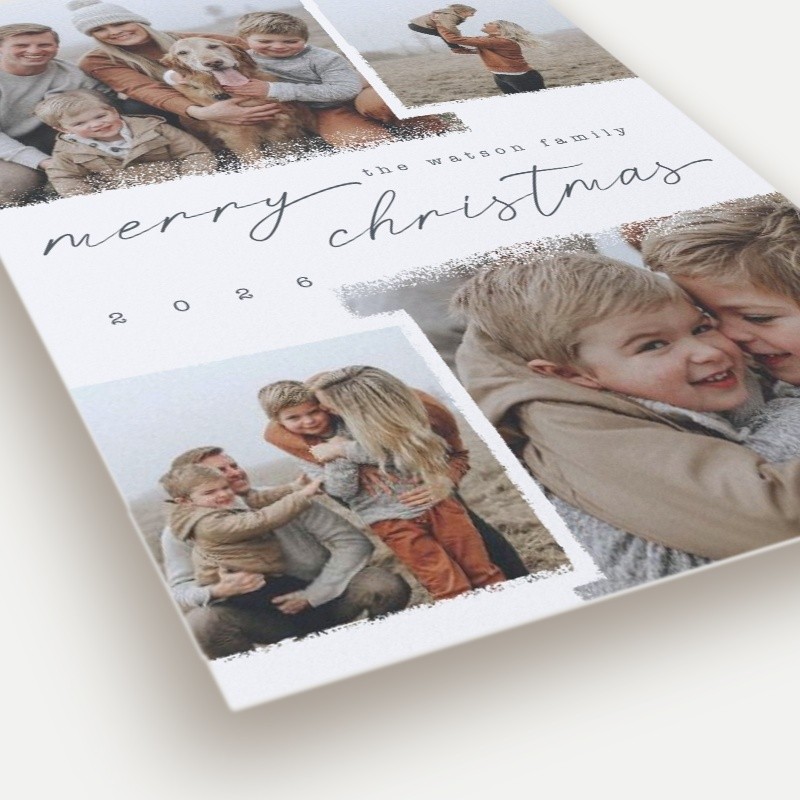 Snowy Scrapbook Holiday Card