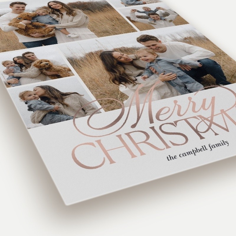 Elegant Trio Holiday Card