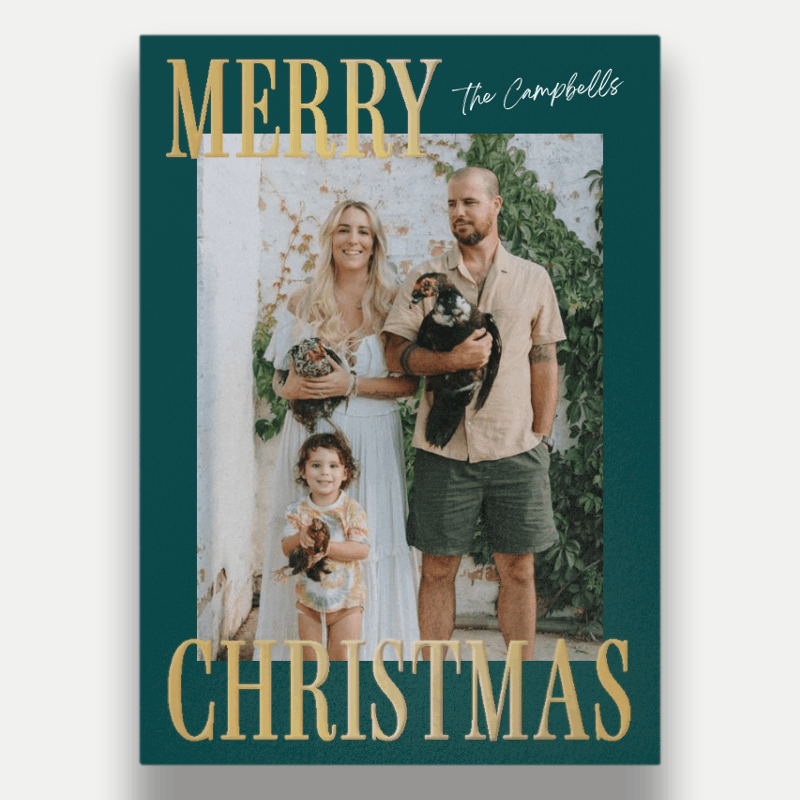 Bold Serif Holiday Card