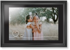 Double Heart Line Art