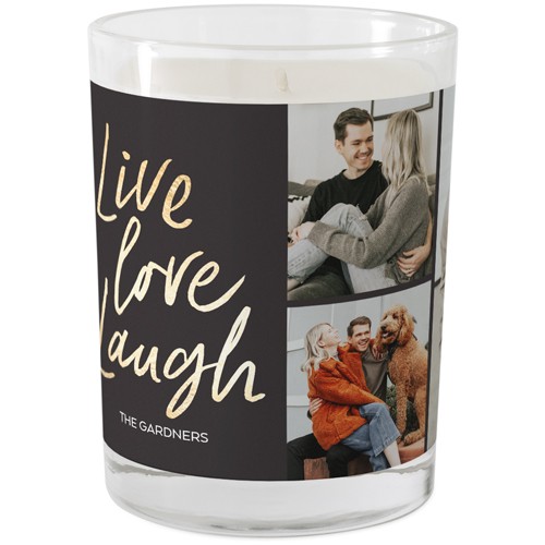 Chic Sentiments 9oz Gray  Glass Candle