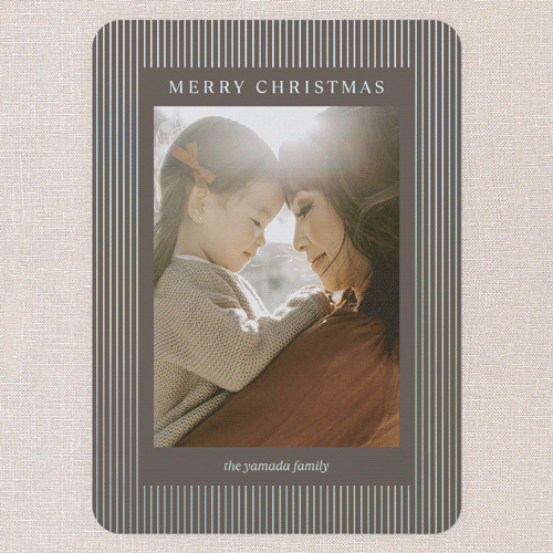 Simple Brown Christmas Card