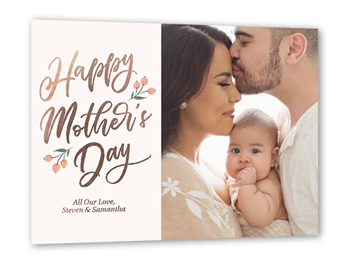 Fabulous Florals 5x7 Pink  Mother's Day Card