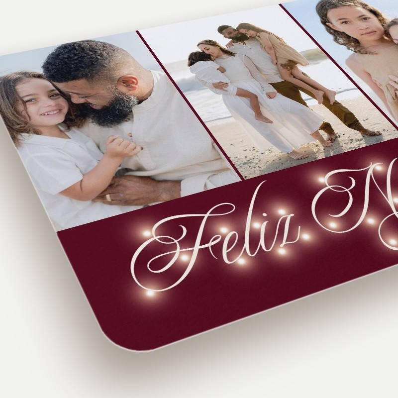 Lights Script Holiday Card
