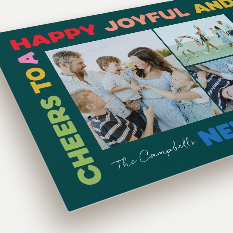 Rainbow Frame New Year's Card