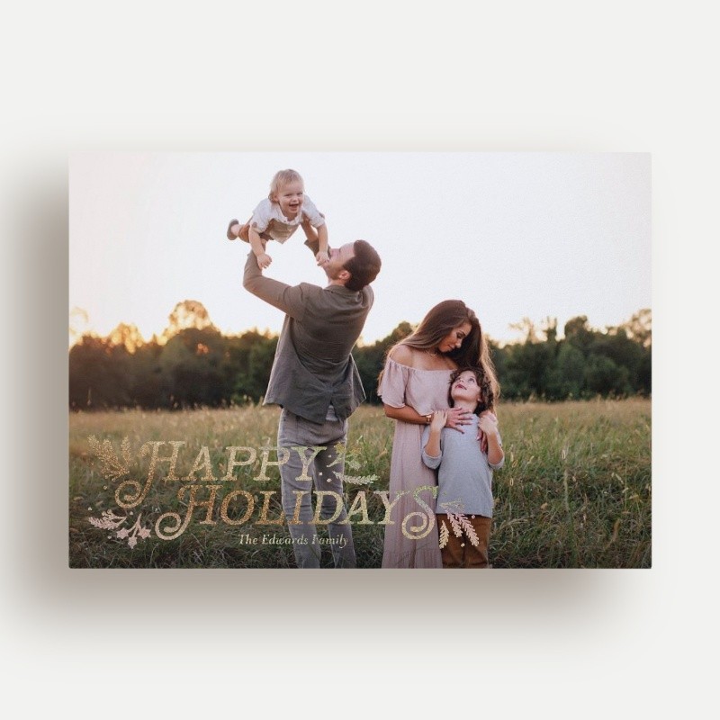 Botanical Swash Holiday Card