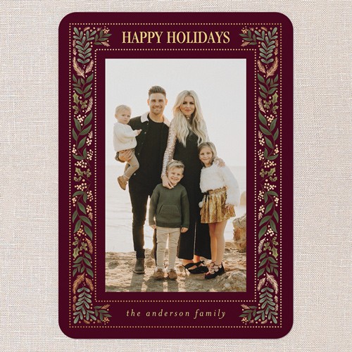 Holiday Cards With Festive Patterns