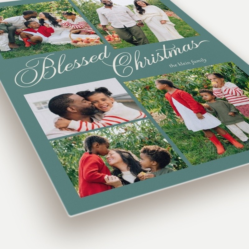Script Collage Holiday Card
