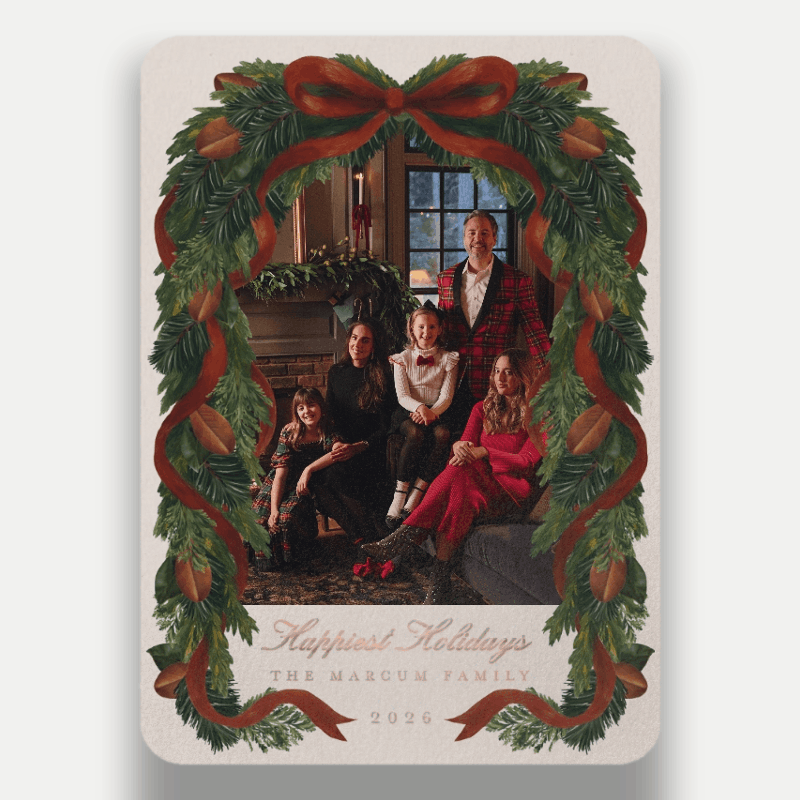 Chris Loves Julia Welcome Home Holiday Card