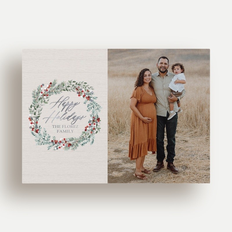 Berry Wreath Holiday Card