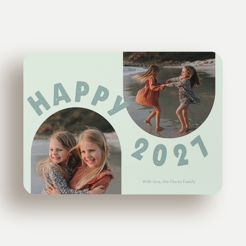 Modern Cheer New Year's Card