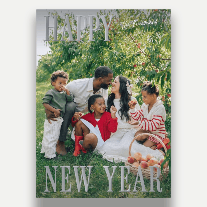 Split Serif Holiday Card