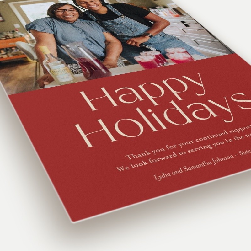 Bold Wishes Holiday Card