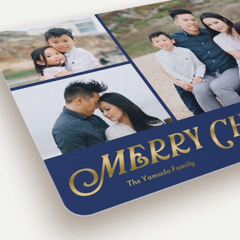 Classic Serif Holiday Card Classic Serif 6x8 Blue Holiday Card