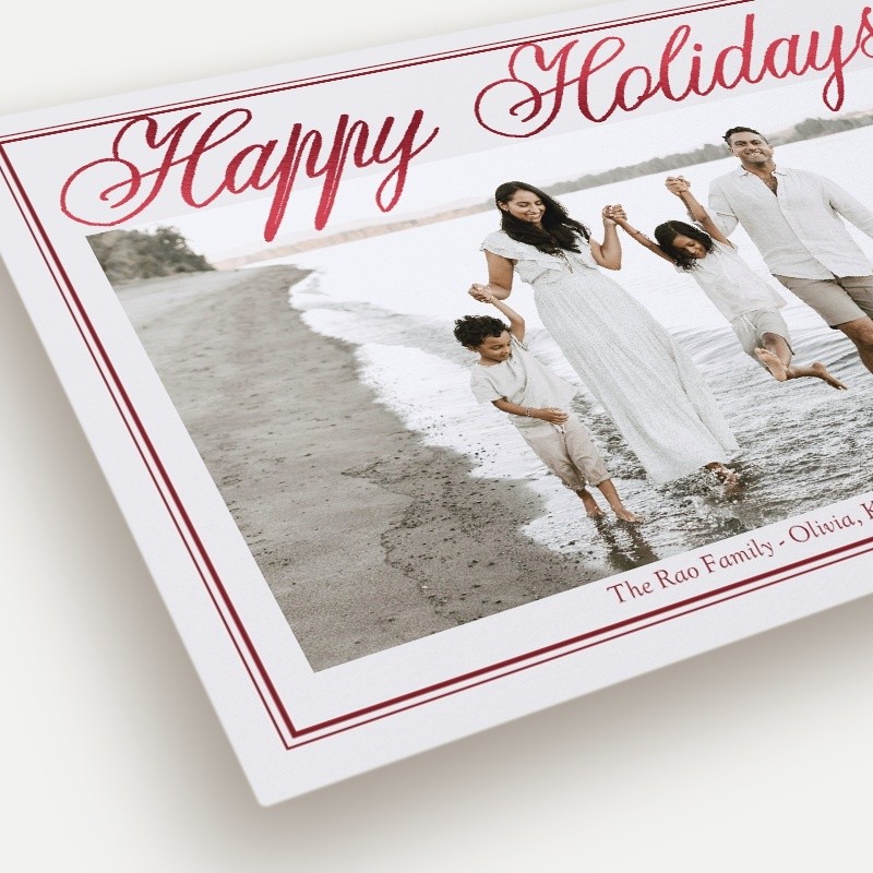 Grand Script Holiday Card