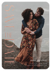 Upright Headline 5x7 Foil Stamped