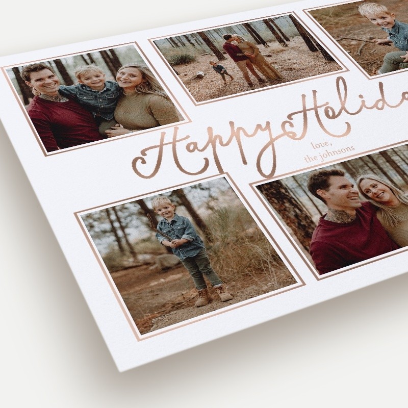 Framed Six Holiday Card