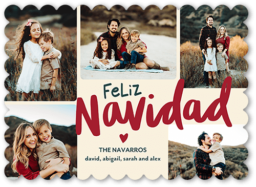 Loving Season 5x7 Beige  Holiday Card