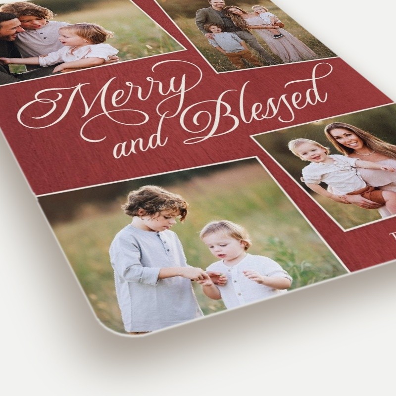 Merry Blessed Religious Christmas Card