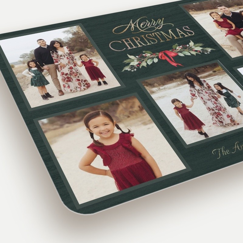 Holly Swag Holiday Card