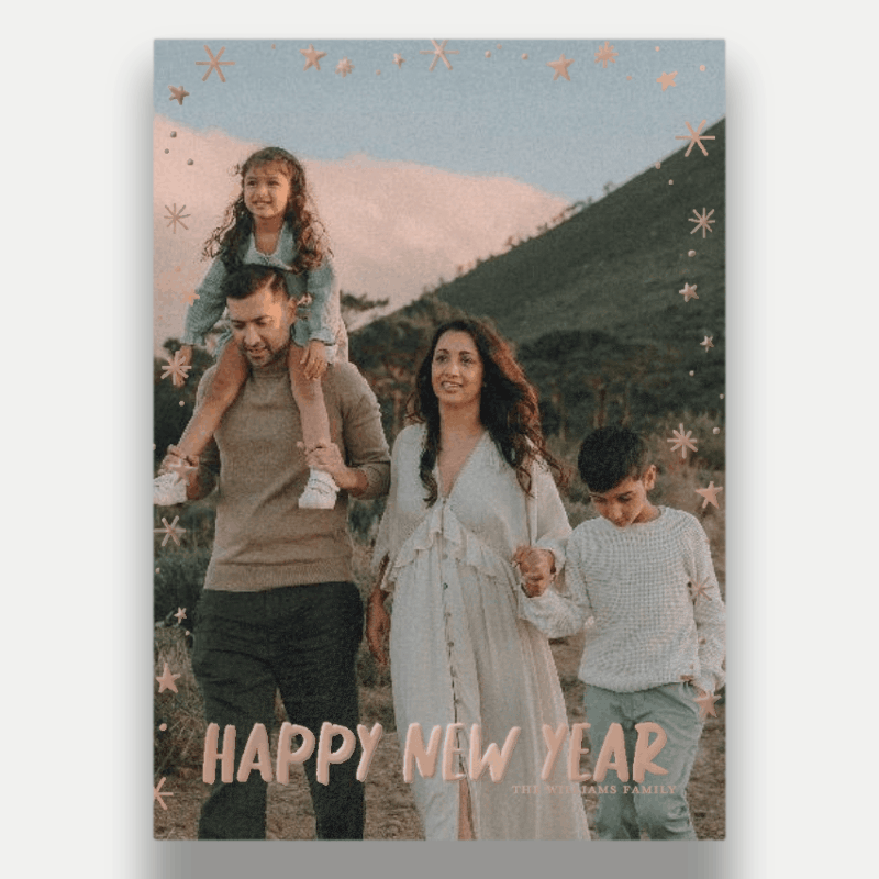 Handwritten Stars Holiday Card