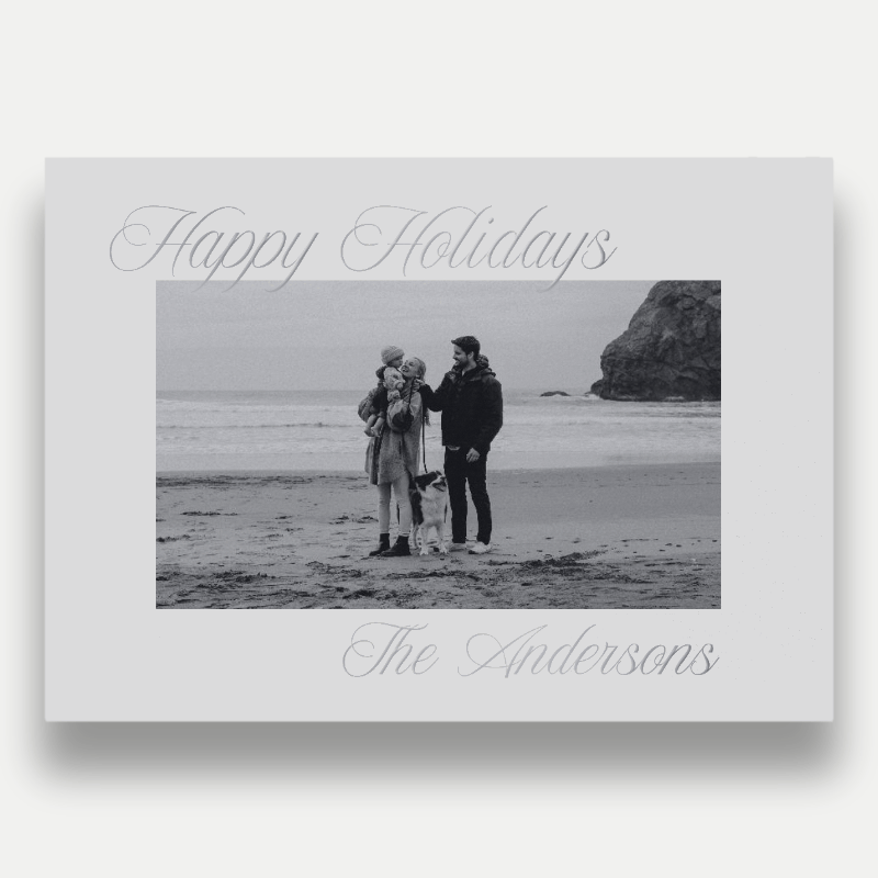 Elegant Signature Holiday Card