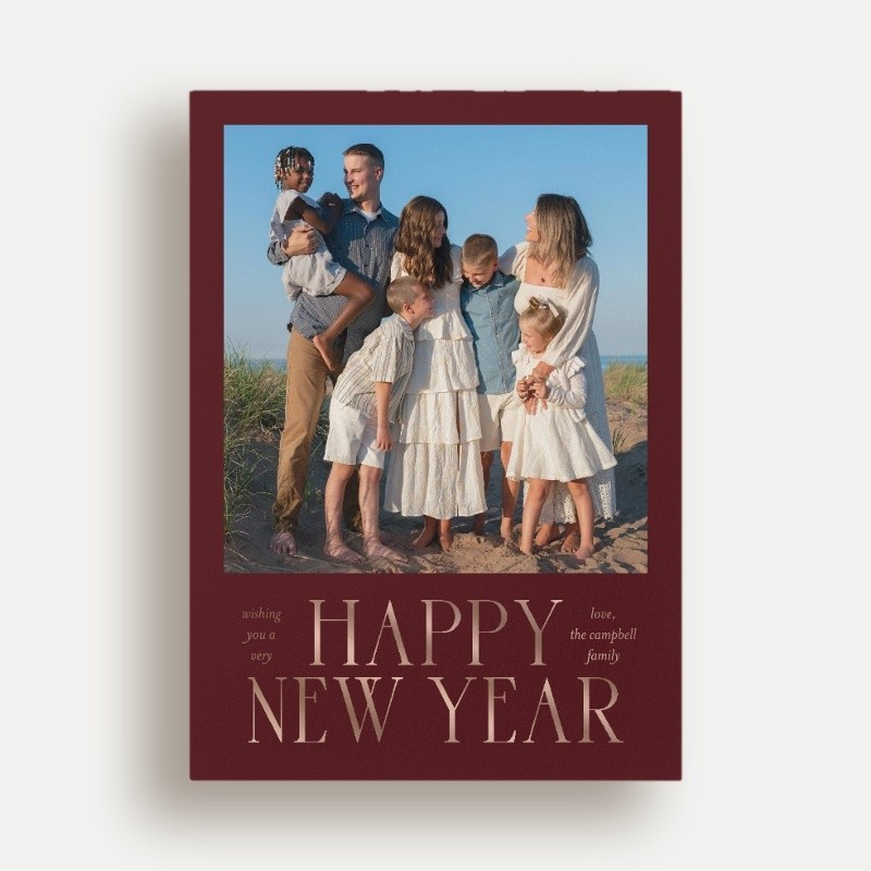 Grand Serif New Year's Card