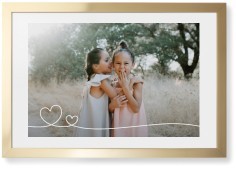 Double Heart Line Art