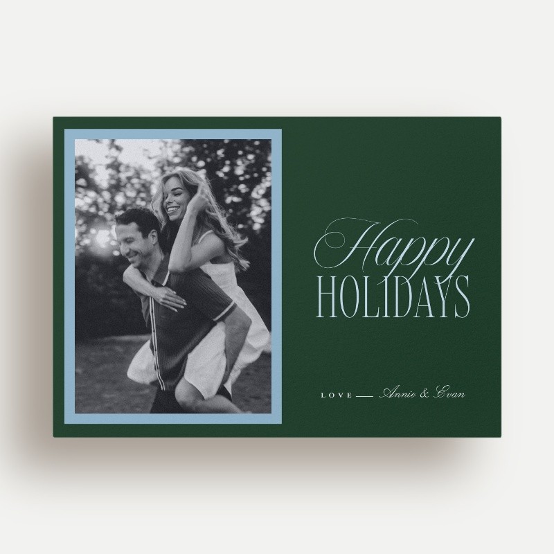 Script Serif Holiday Card