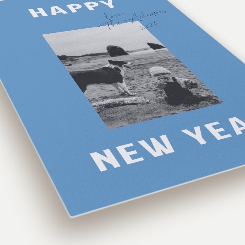 Bold Signature Holiday Card