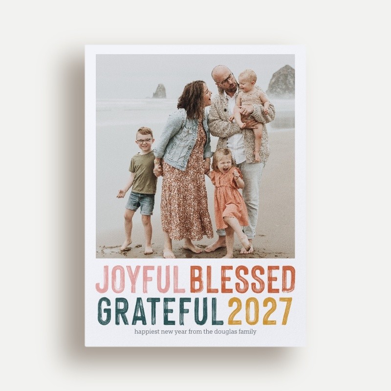 Generous Gratitude New Year's Card
